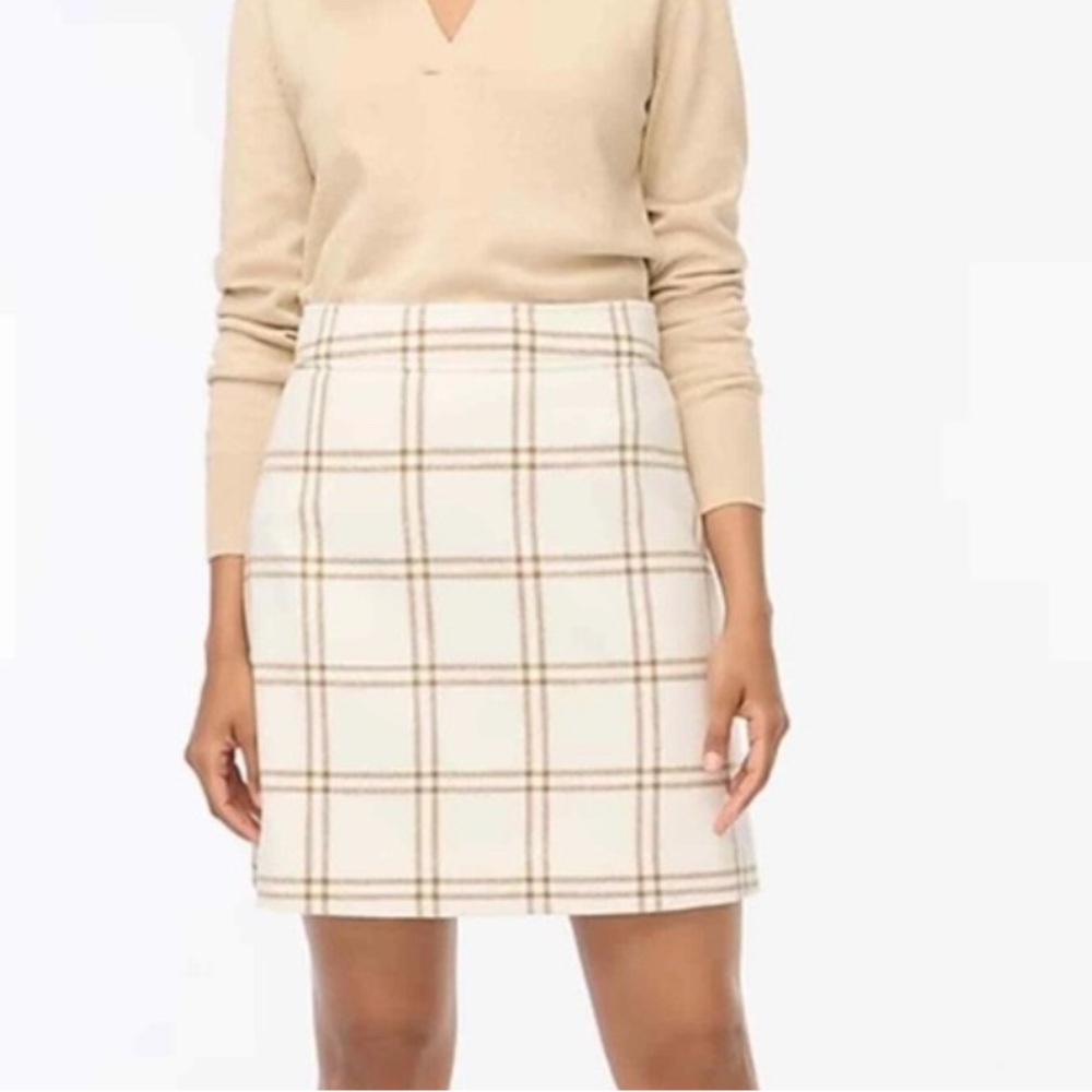 J. Crew Wool Blend Mini Skirt